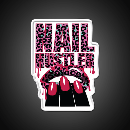 Nail Hustler Nailart Nail Salon Led Neon Sign Rgb Color - Shineneon