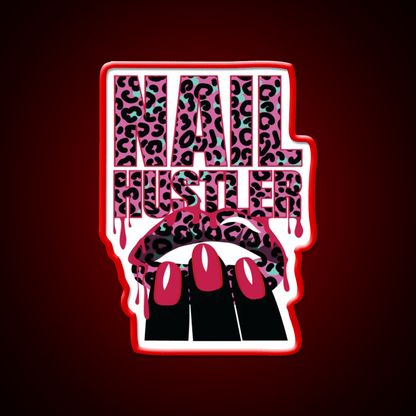Nail Hustler Nailart Nail Salon Led Neon Sign Rgb Color - Shineneon