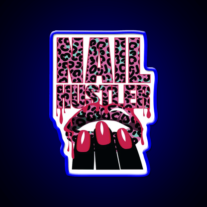 Nail Hustler Nailart Nail Salon Led Neon Sign Rgb Color - Shineneon