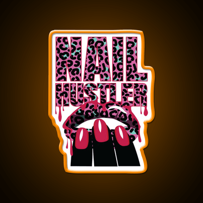 Nail Hustler Nailart Nail Salon Led Neon Sign Rgb Color - Shineneon