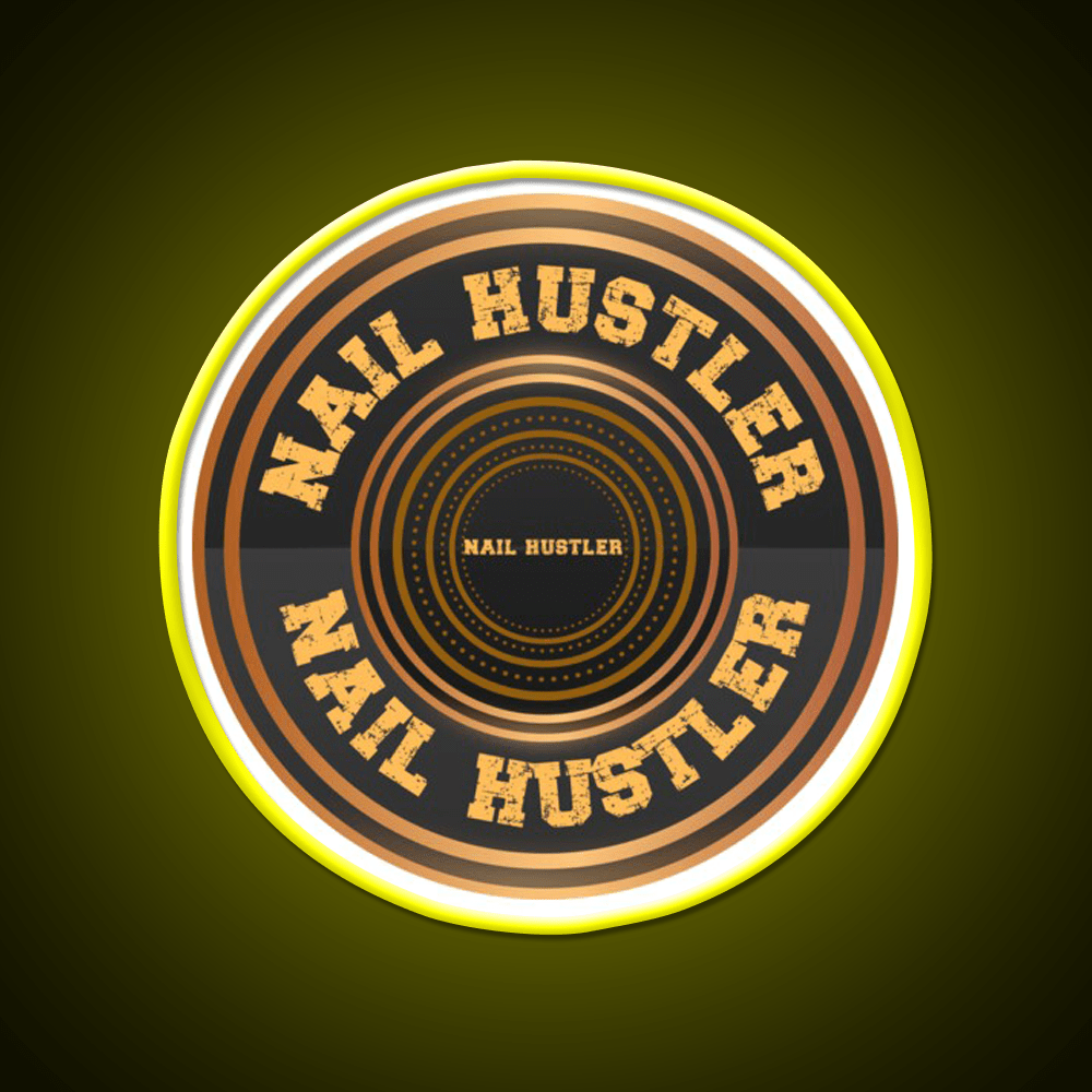 Nail Hustler Perfect For Anyone Who Loves Nail Salon Led Neon Sign Rgb Color - Shineneon