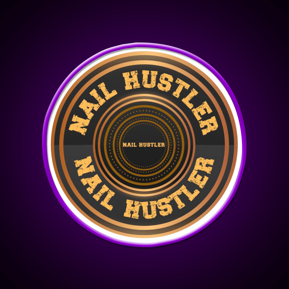 Nail Hustler Perfect For Anyone Who Loves Nail Salon Led Neon Sign Rgb Color - Shineneon