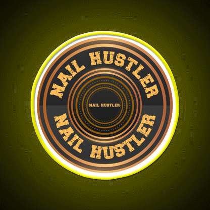 Nail Hustler Perfect For Anyone Who Loves Nail Salon Led Neon Sign Rgb Color - Custom LED neon sign front view