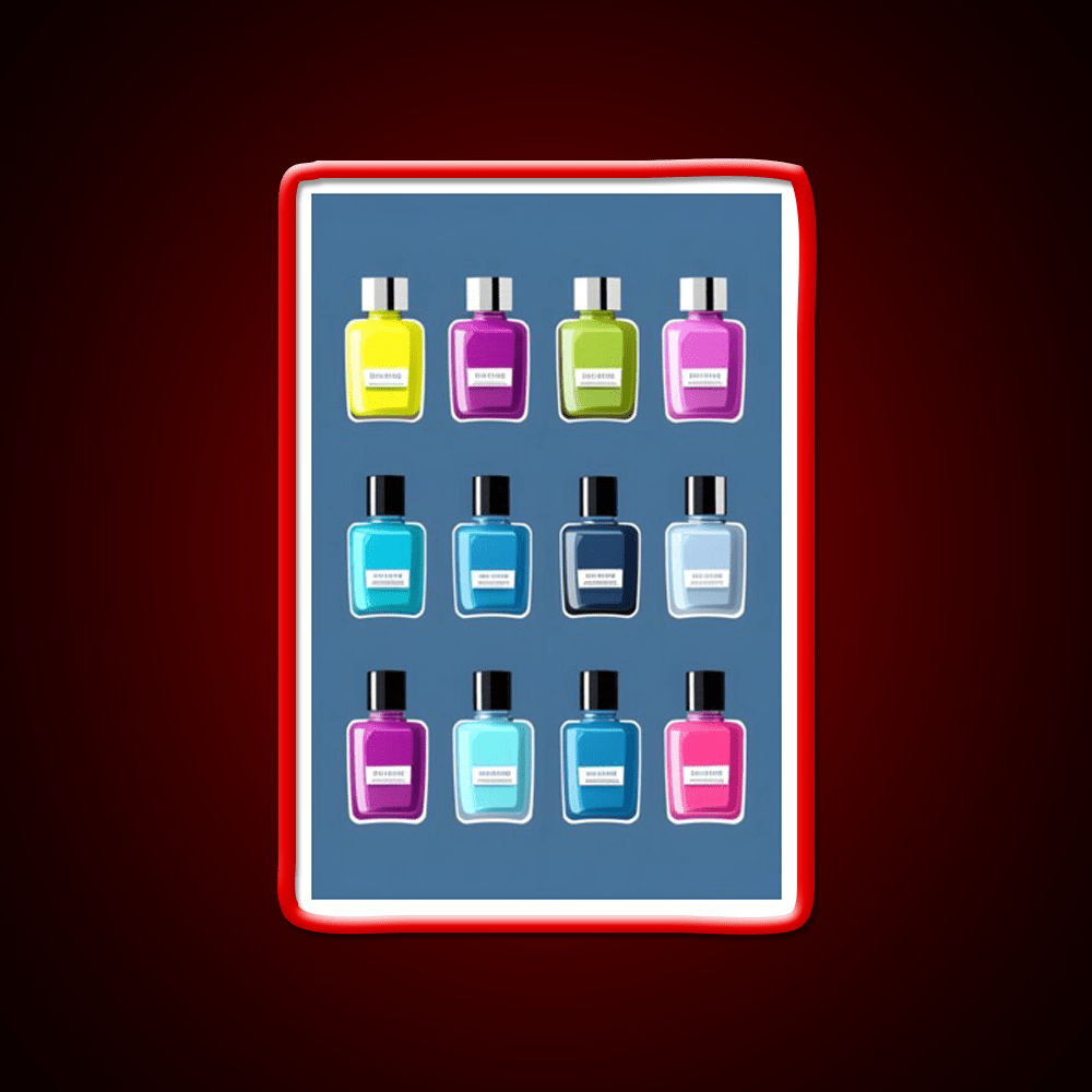 Nail Polish Art Nail Salon Led Neon Sign For Nail Bar Rgb Color - Shineneon