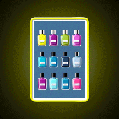 Nail Polish Art Nail Salon Led Neon Sign For Nail Bar Rgb Color - Custom LED neon sign front view
