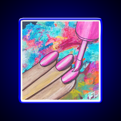 Nail Polish Art Nail Salon Led Neon Sign Rgb Color - Shineneon