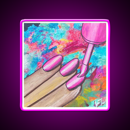 Nail Polish Art Nail Salon Led Neon Sign Rgb Color - Shineneon