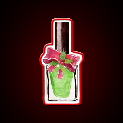 Nail Polish Christmas Design Nail Salon Led Neon Sign Rgb Color - Shineneon