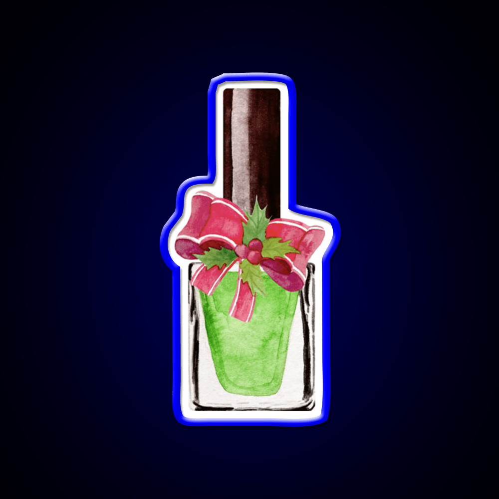 Nail Polish Christmas Design Nail Salon Led Neon Sign Rgb Color - Shineneon