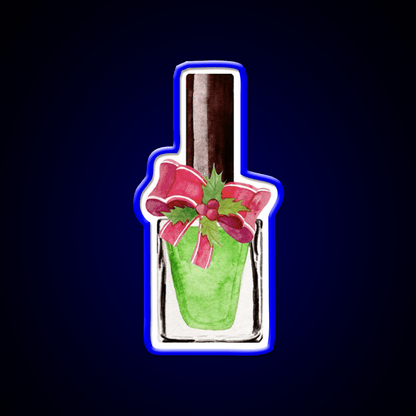 Nail Polish Christmas Design Nail Salon Led Neon Sign Rgb Color - Shineneon