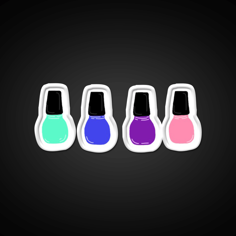 Nail Polish Nail Salon Led Neon Sign For Beauty Salon Rgb Color - Shineneon