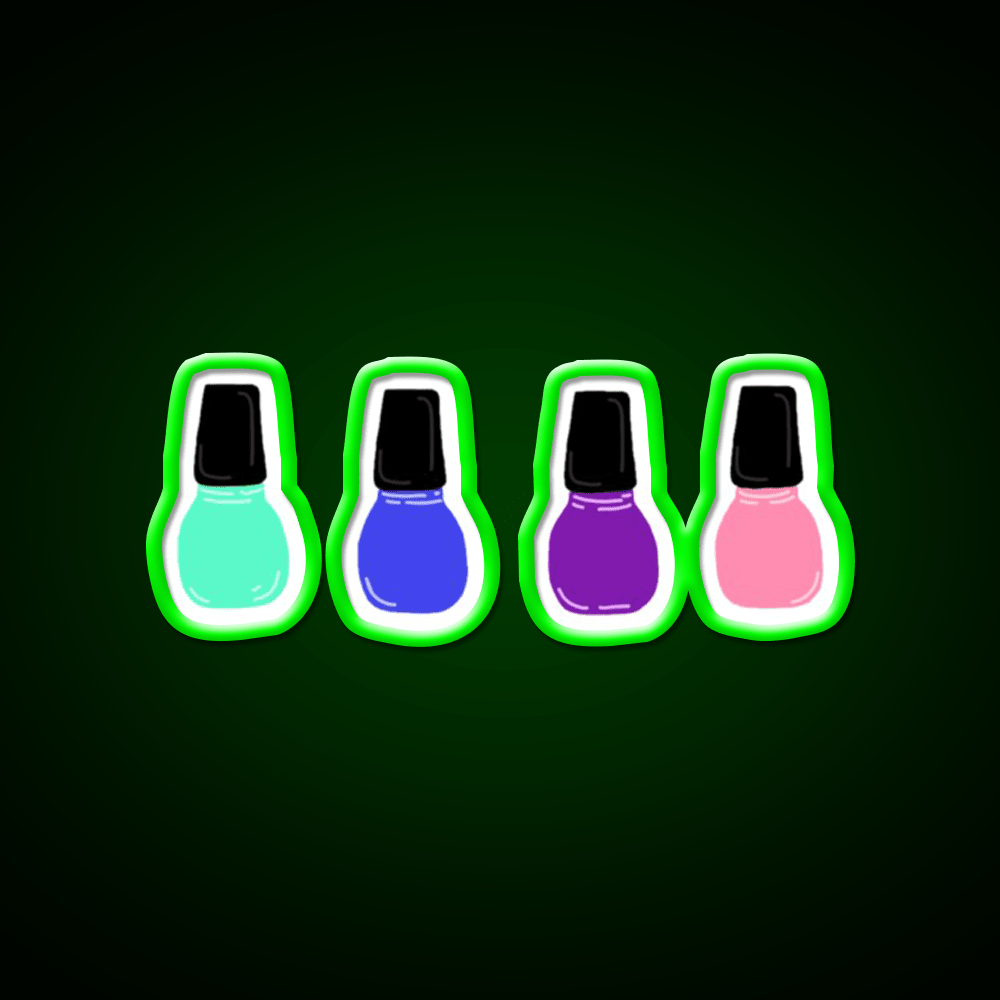 Nail Polish Nail Salon Led Neon Sign For Beauty Salon Rgb Color - Shineneon