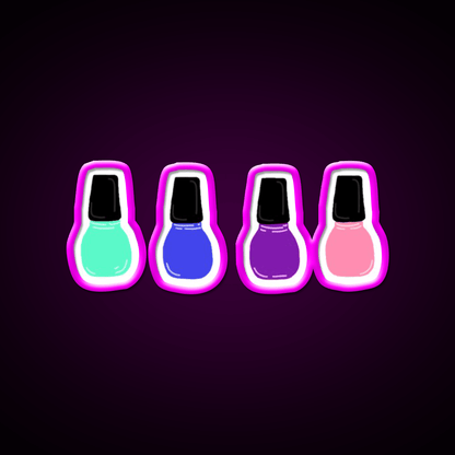 Nail Polish Nail Salon Led Neon Sign For Beauty Salon Rgb Color - Shineneon