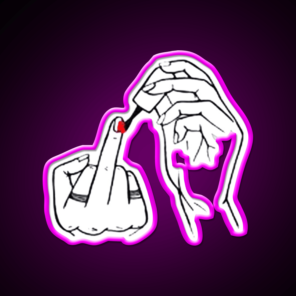 Nail Polish Nail Salon Led Neon Sign For Tech Room Rgb Color - Shineneon