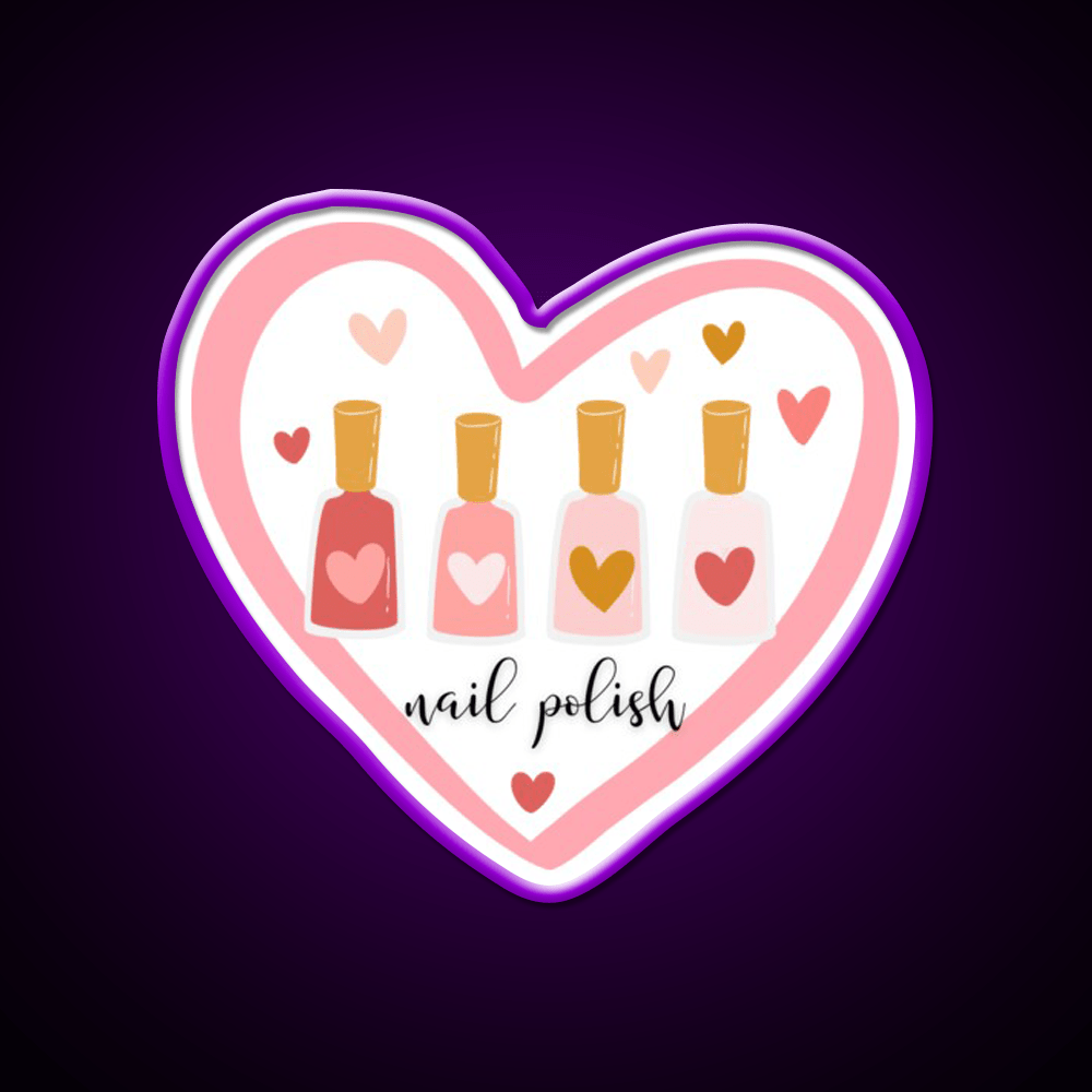 Nail Polish Nail Salon Led Neon Sign Rgb Color - Shineneon