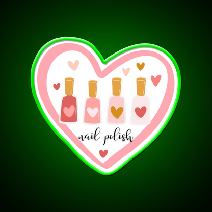 Nail Polish Nail Salon Led Neon Sign Rgb Color - Shineneon