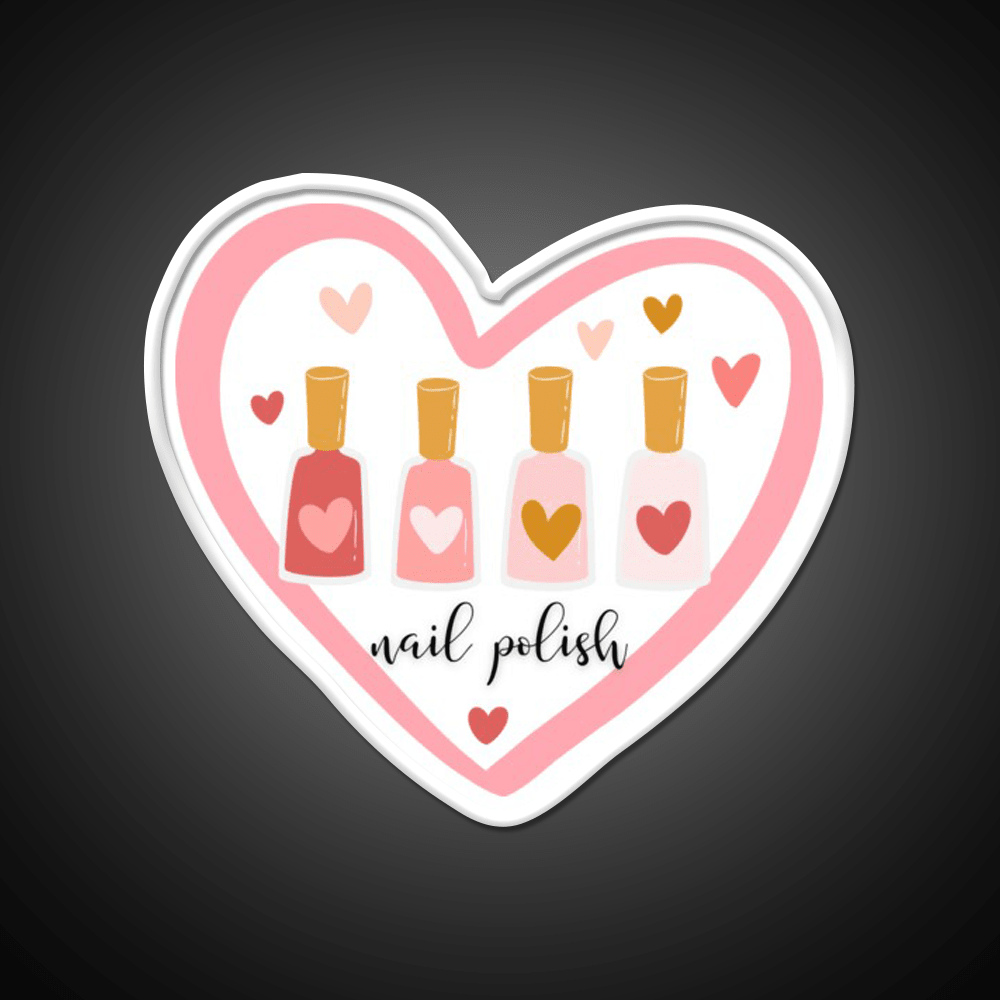 Nail Polish Nail Salon Led Neon Sign Rgb Color - Shineneon