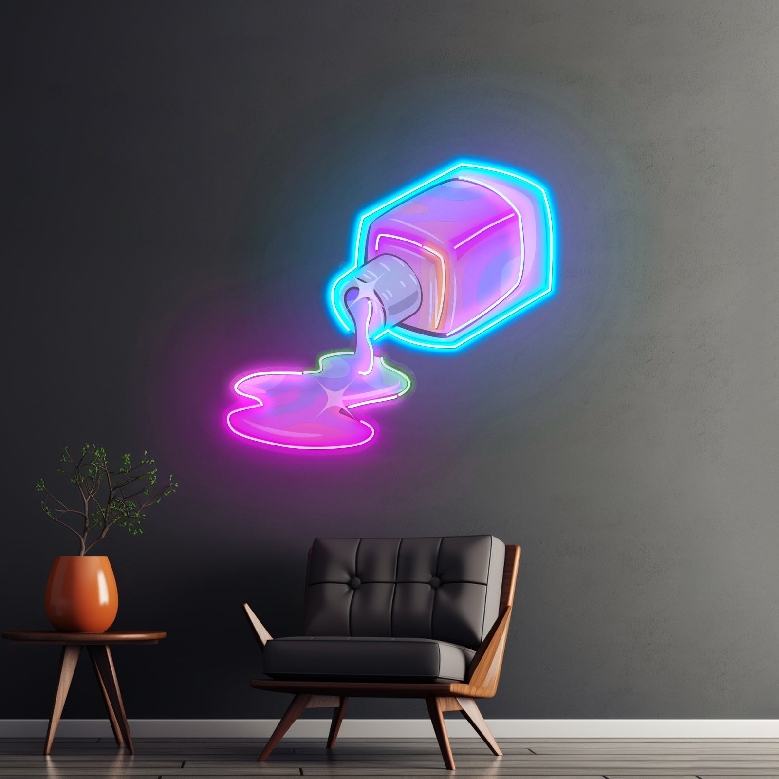 Nail Polish Spilling Led Neon Sign Light Custom Led Signs - Shineneon