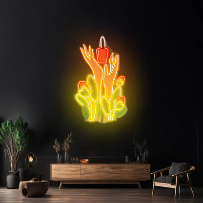 Nail Polish Spilling Led Neon Sign Light Custom Led Signs - Shineneon