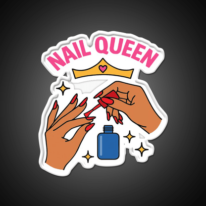 Nail Queen Cute Nail Tech Art For Beauty Nail Salon Led Neon Sign Rgb Color - Shineneon