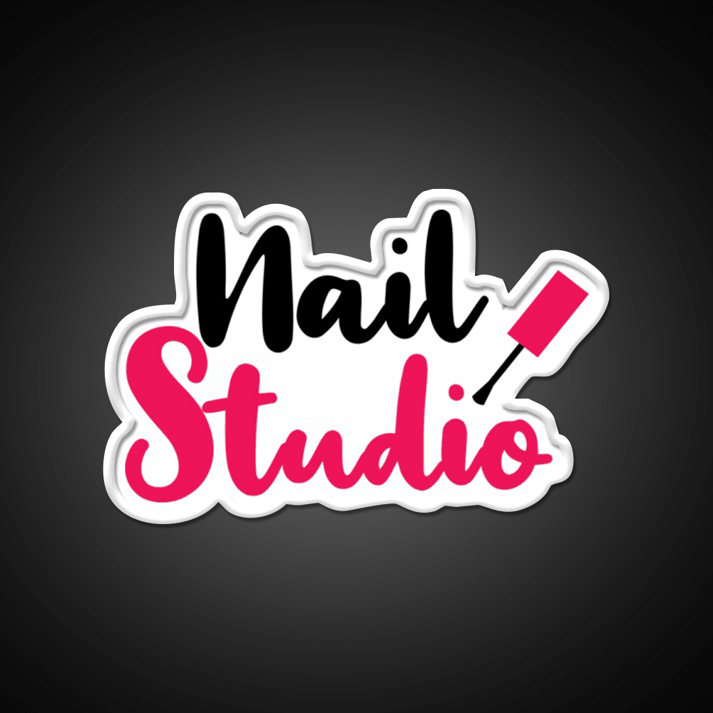 Nail Studio Nail Salon Led Neon Sign Rgb Color - Shineneon