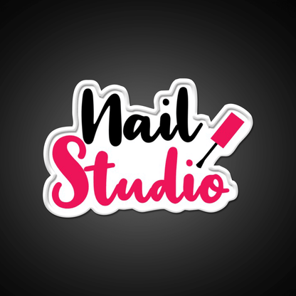 Nail Studio Nail Salon Led Neon Sign Rgb Color - Shineneon