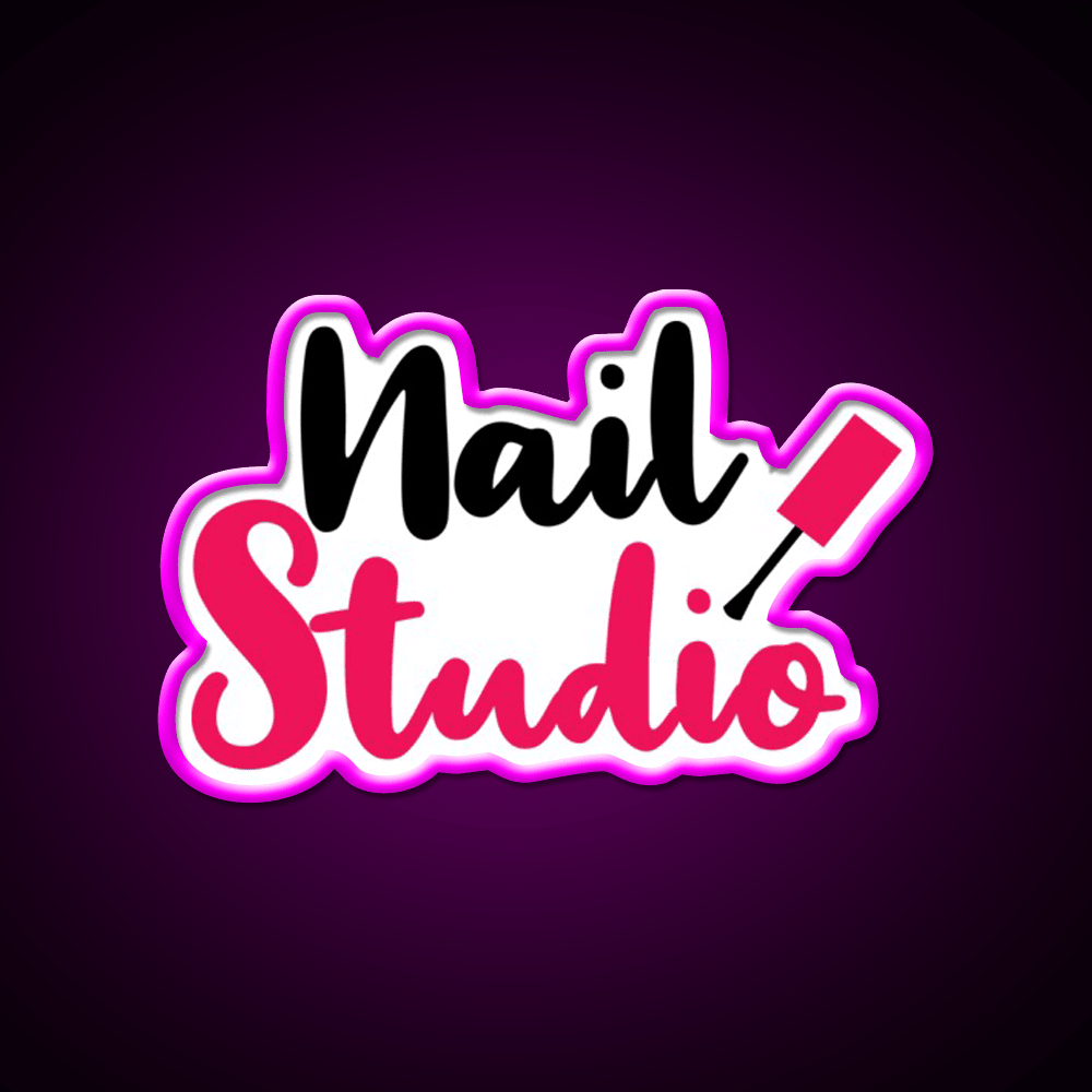 Nail Studio Nail Salon Led Neon Sign Rgb Color - Shineneon