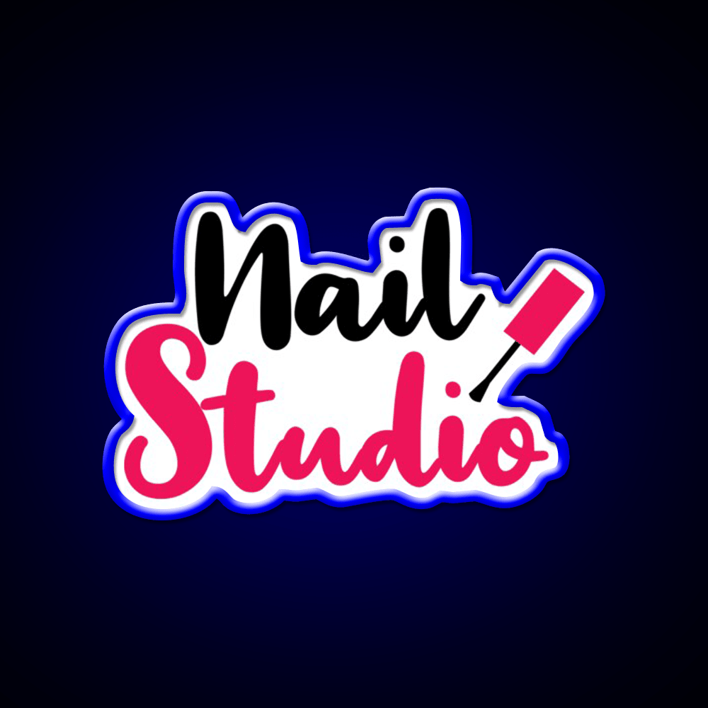 Nail Studio Nail Salon Led Neon Sign Rgb Color - Shineneon