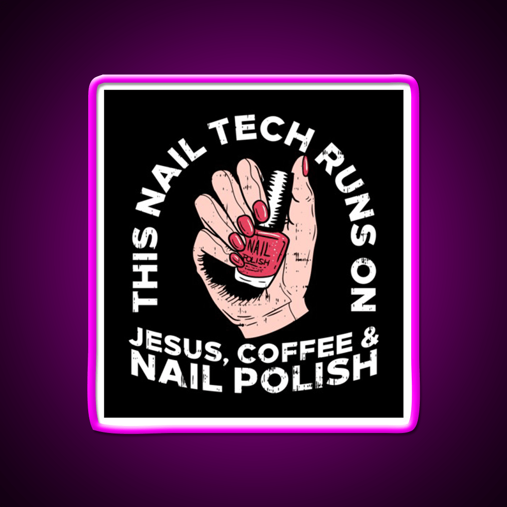 Nail Tech Manicurist Gift Nail Salon Led Neon Sign Rgb Color - Shineneon