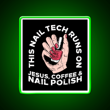 Nail Tech Manicurist Gift Nail Salon Led Neon Sign Rgb Color - Shineneon