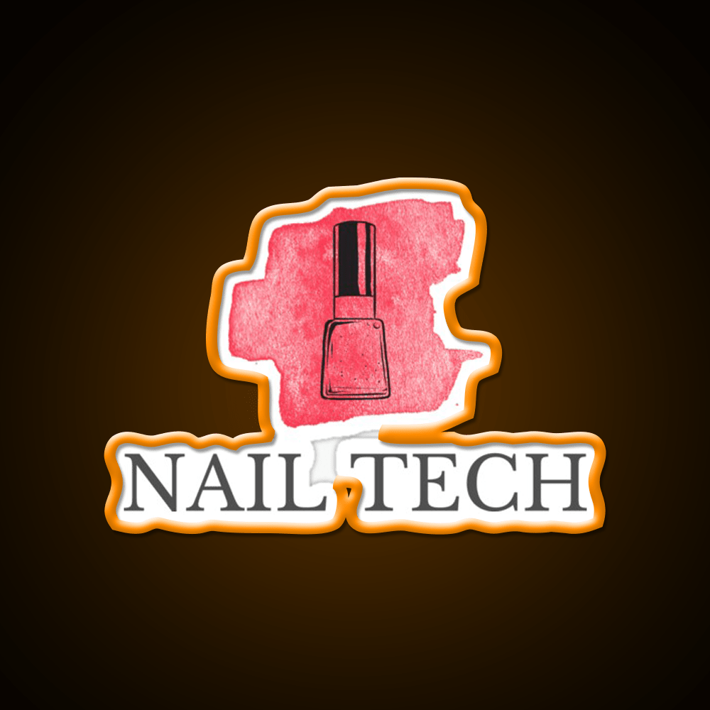 Nail Tech Nail Salon Led Neon Sign For Tech Room Rgb Color - Shineneon