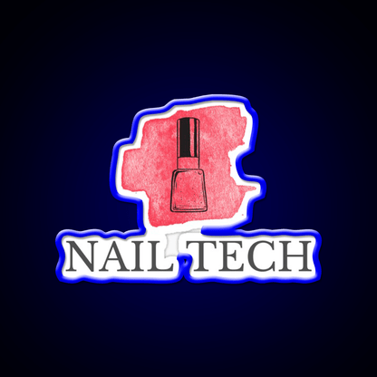 Nail Tech Nail Salon Led Neon Sign For Tech Room Rgb Color - Shineneon
