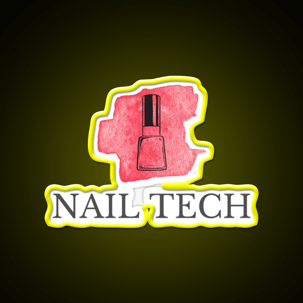 Nail Tech Nail Salon Led Neon Sign For Tech Room Rgb Color - Shineneon