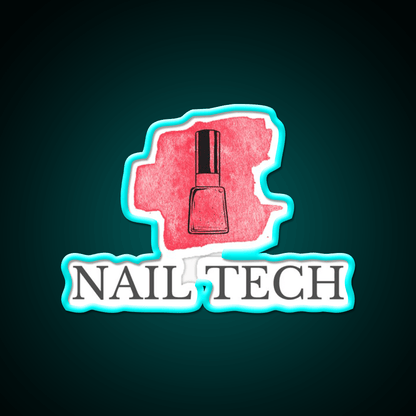 Nail Tech Nail Salon Led Neon Sign For Tech Room Rgb Color - Shineneon