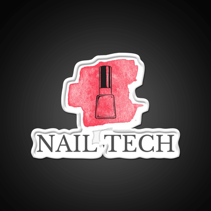 Nail Tech Nail Salon Led Neon Sign For Tech Room Rgb Color - Shineneon