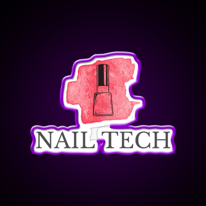 Nail Tech Nail Salon Led Neon Sign For Tech Room Rgb Color - Shineneon