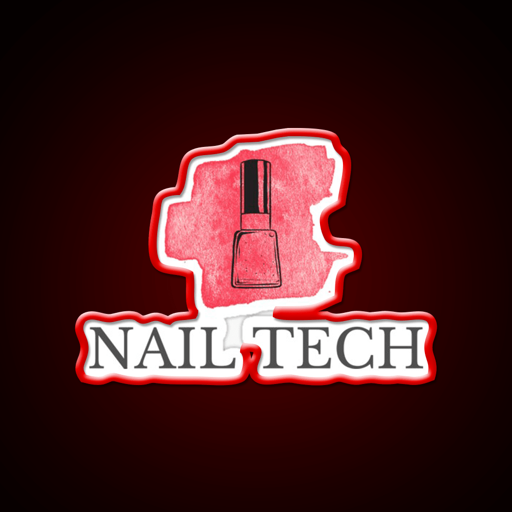 Nail Tech Nail Salon Led Neon Sign For Tech Room Rgb Color - Shineneon
