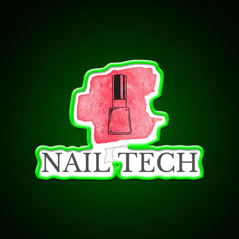 Nail Tech Nail Salon Led Neon Sign For Tech Room Rgb Color - Shineneon