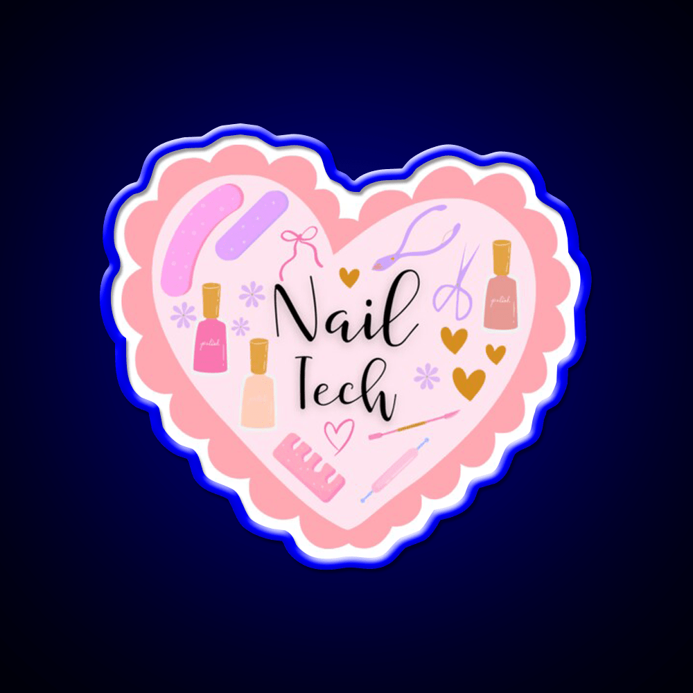 Nail Tech Nail Salon Led Neon Sign Rgb Color - Shineneon