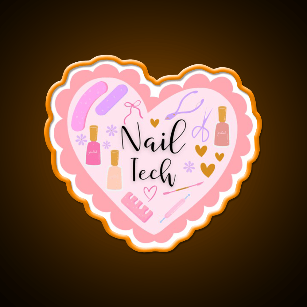 Nail Tech Nail Salon Led Neon Sign Rgb Color - Shineneon