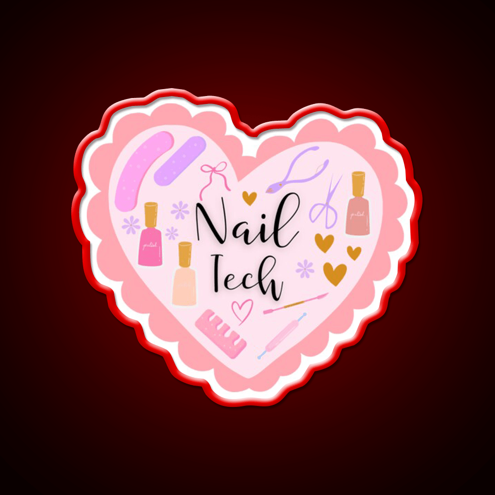 Nail Tech Nail Salon Led Neon Sign Rgb Color - Shineneon