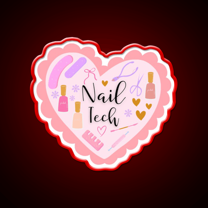 Nail Tech Nail Salon Led Neon Sign Rgb Color - Shineneon