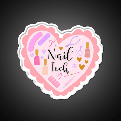 Nail Tech Nail Salon Led Neon Sign Rgb Color - Shineneon