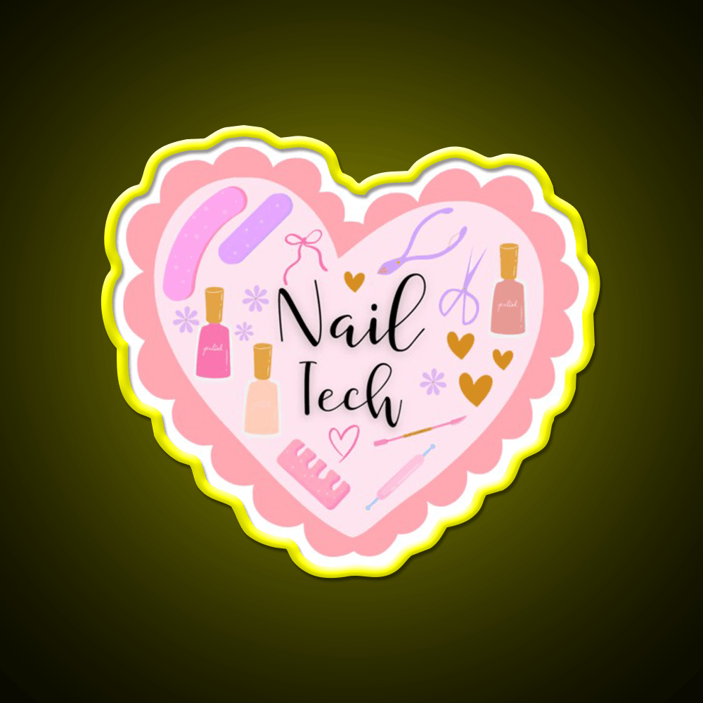 Nail Tech Nail Salon Led Neon Sign Rgb Color - Shineneon