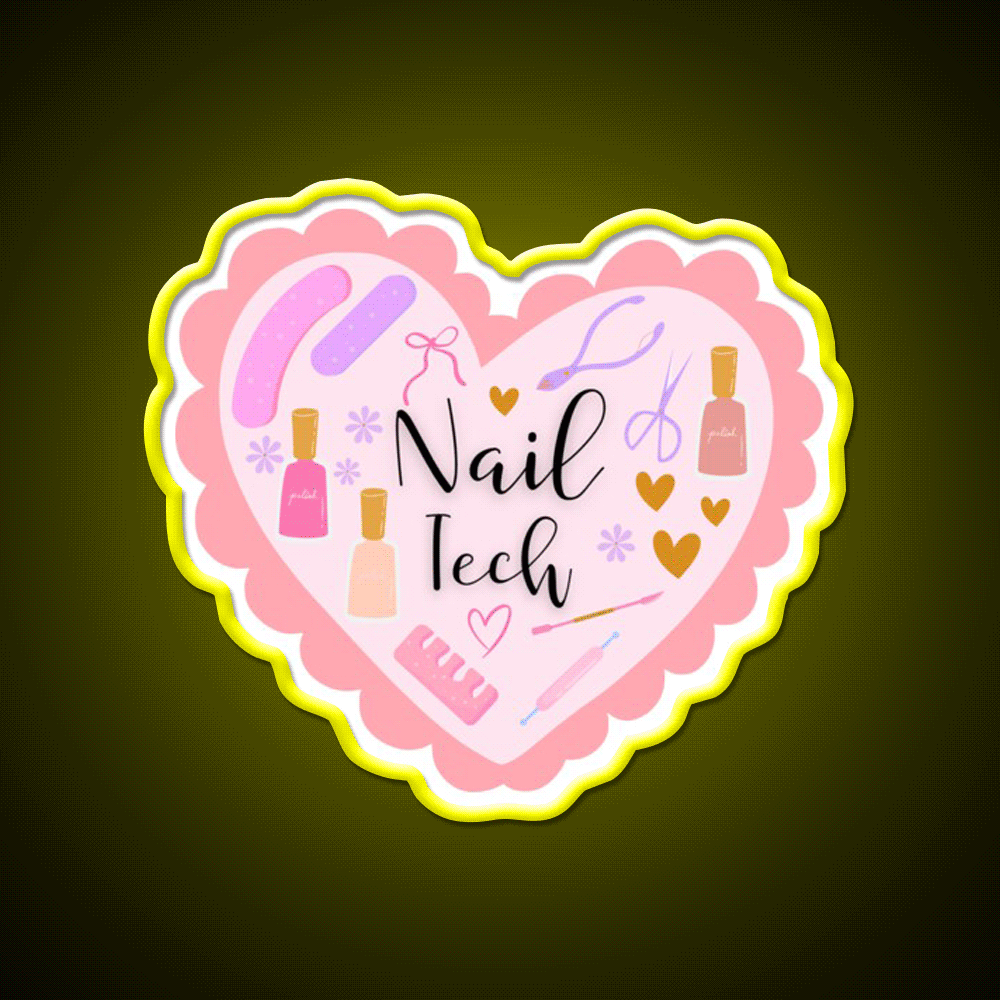 Nail Tech Nail Salon Led Neon Sign Rgb Color