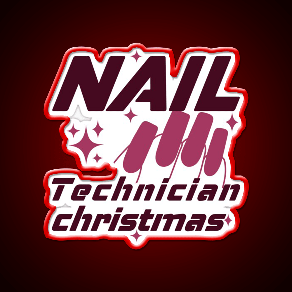 Nail Technician Christmas Nail Salon Led Neon Sign Rgb Color - Shineneon