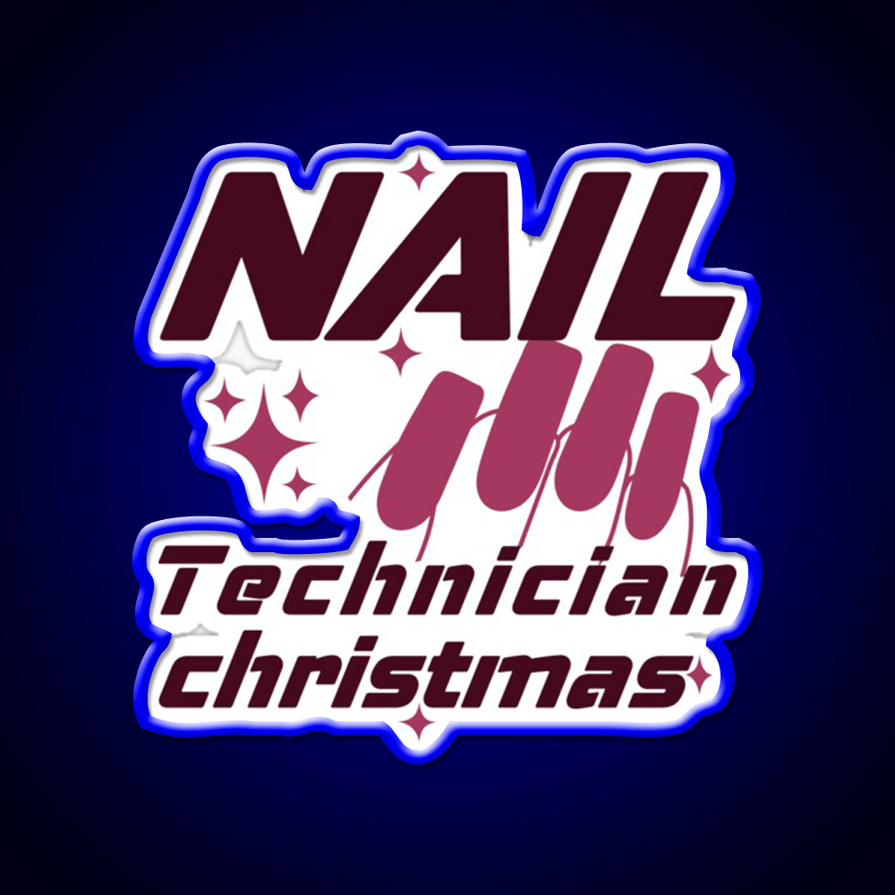 Nail Technician Christmas Nail Salon Led Neon Sign Rgb Color - Shineneon