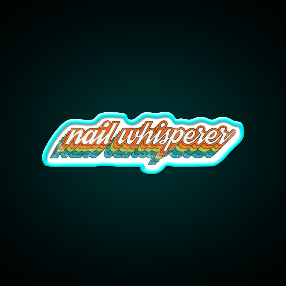 Nail Whisperer Esthetician Nail Tech Design Nail Salon Led Neon Sign Rgb Color - Shineneon