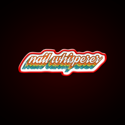 Nail Whisperer Esthetician Nail Tech Design Nail Salon Led Neon Sign Rgb Color - Shineneon