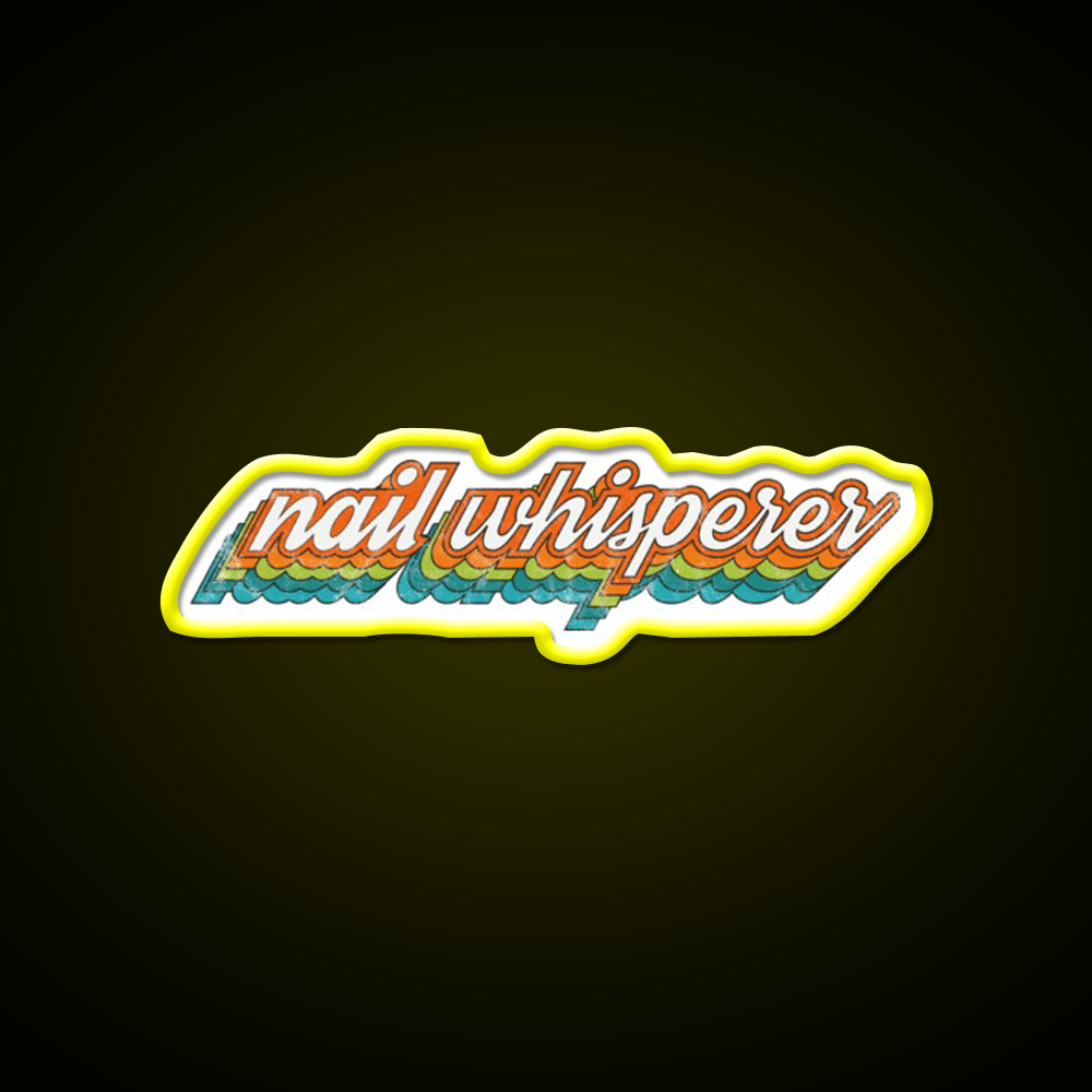 Nail Whisperer Esthetician Nail Tech Design Nail Salon Led Neon Sign Rgb Color - Shineneon